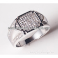 High quality sterling silver micro setting jewelry arabic rings for men